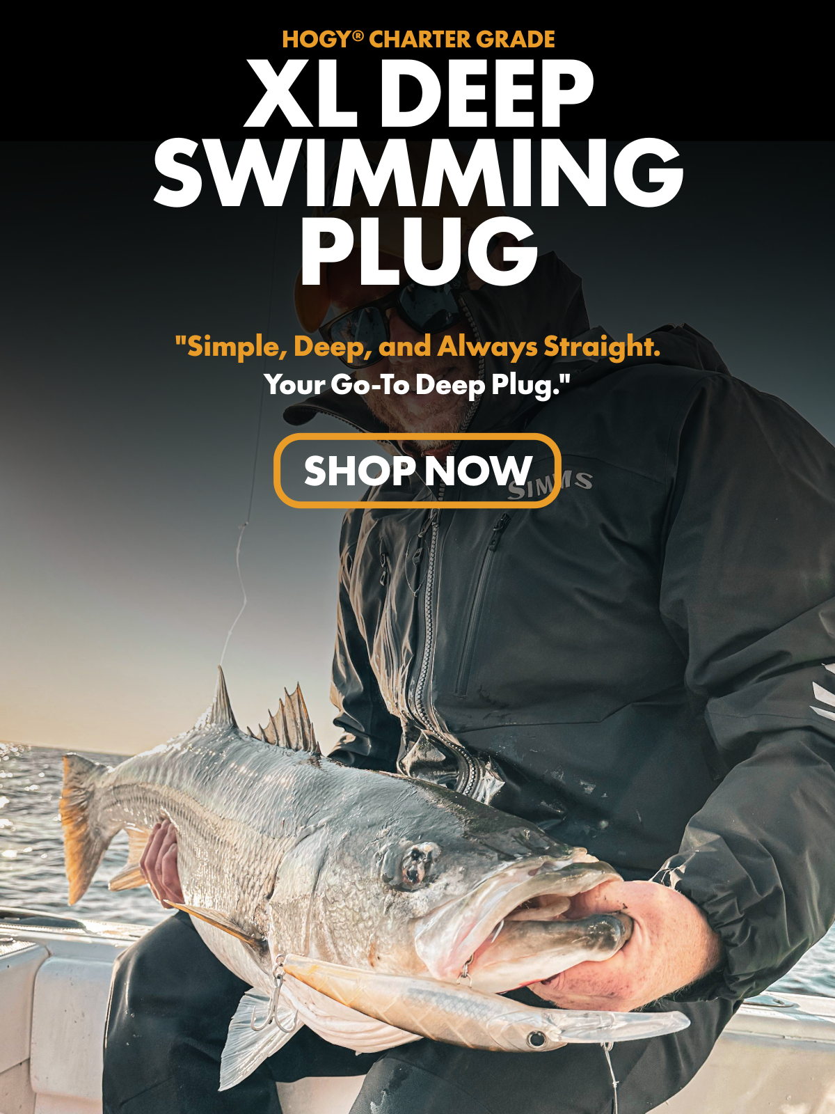 Hogy Deep Diving Swimming Plug Trolling Lure