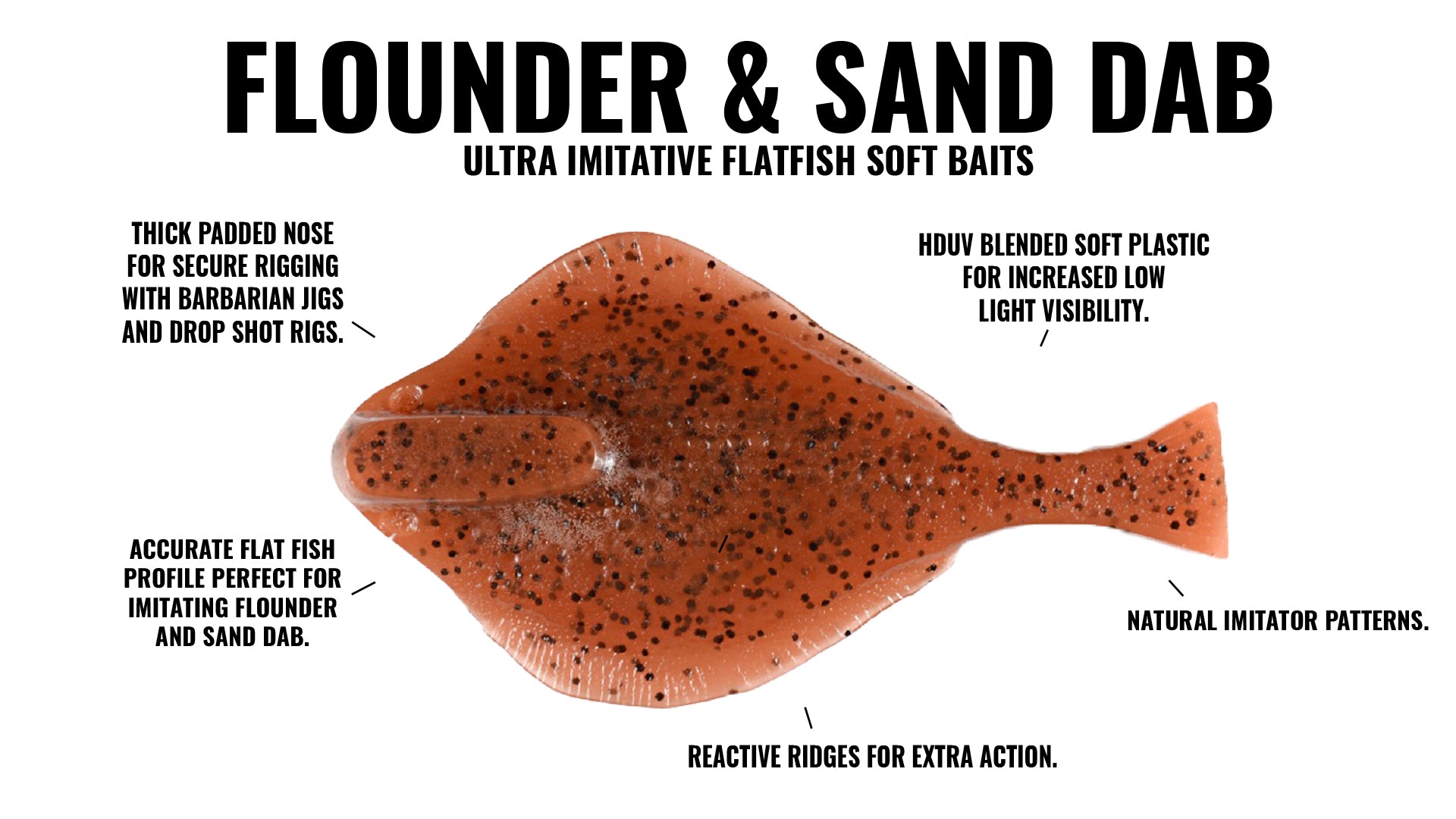 DIY Jig Head Rigged Sand Dab Soft Bait