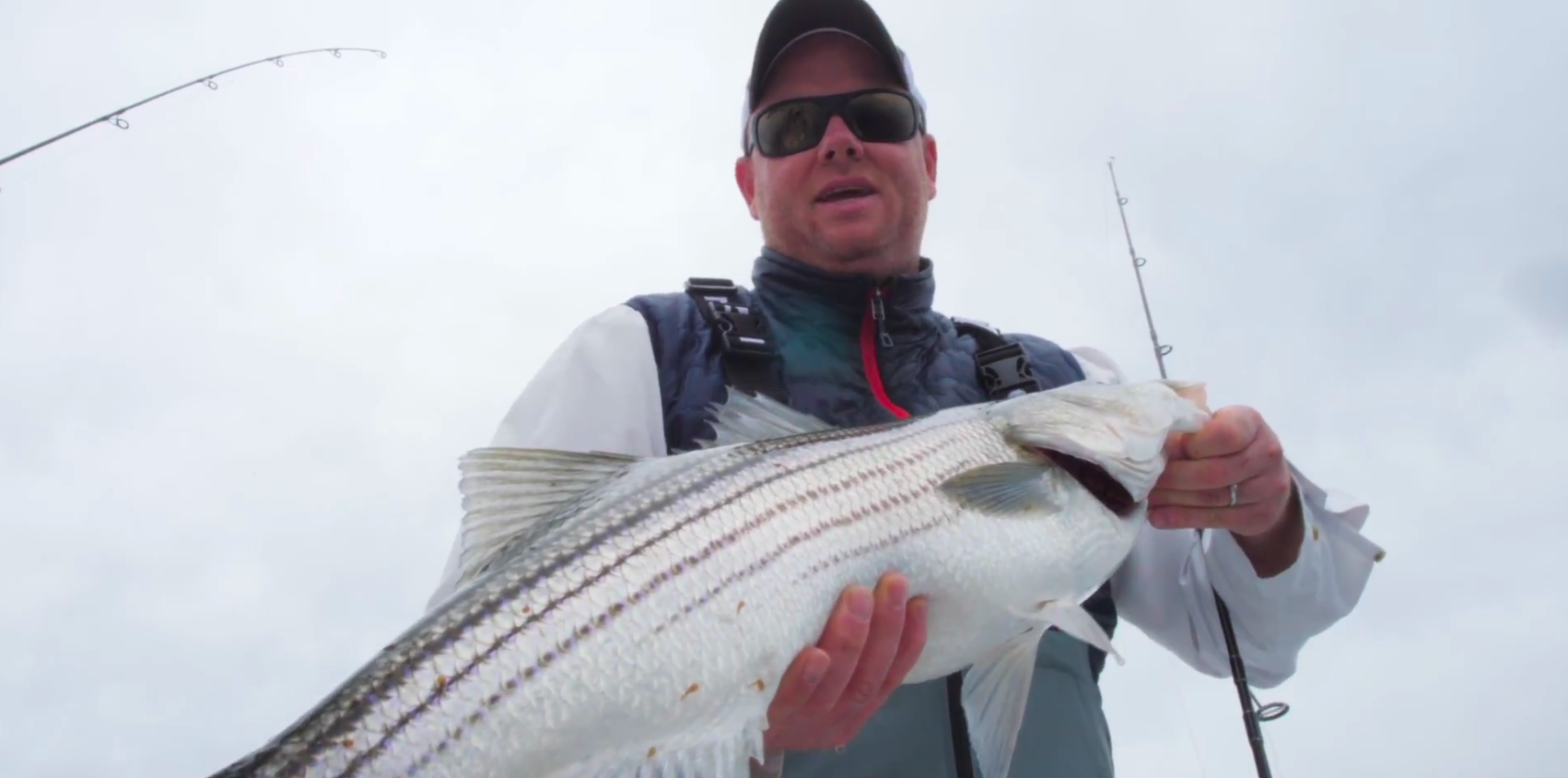 Video: Slow Jigging Deepwater Jigging Stripers on Sand Eels