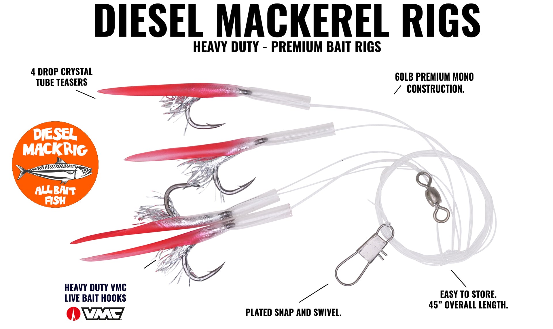 Diesel Mackerel Sabiki Rigs