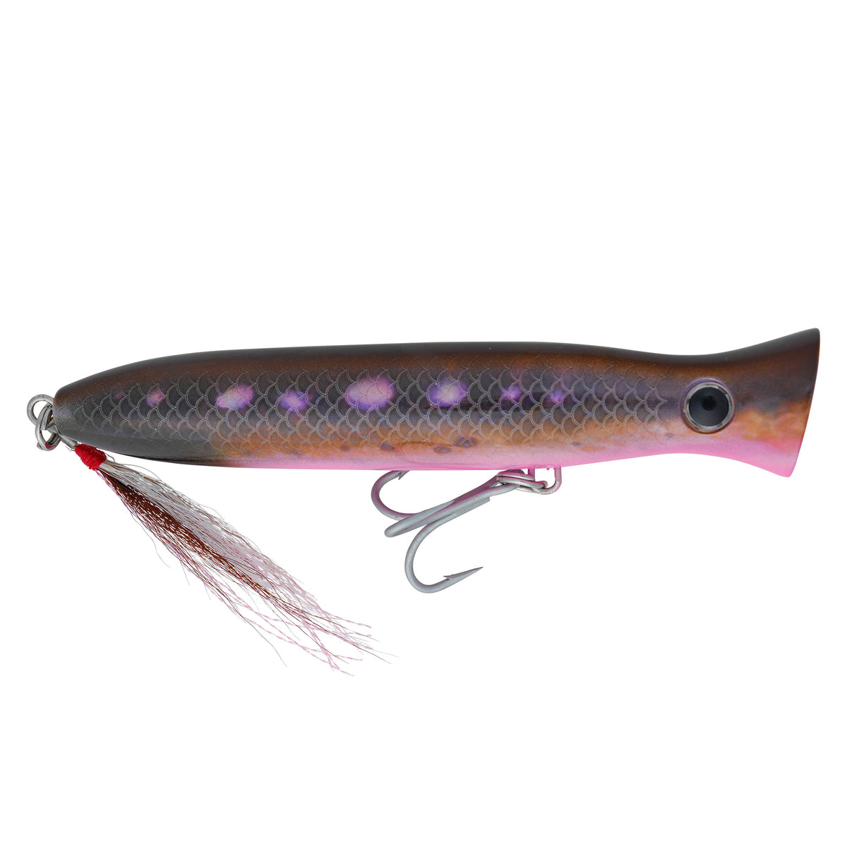 cupped face 7 fishing lures LTD Charter Grade FRANKEN Macro Chug Popper: 1 7/8oz no-drill install Fishing Rod and Reel and vibration Choose Your Rod & Reel Combo:Rod (9 ft - 5 wt) & Reel (Left Hand Retrieve - Cast with Right/Reel in with Left)