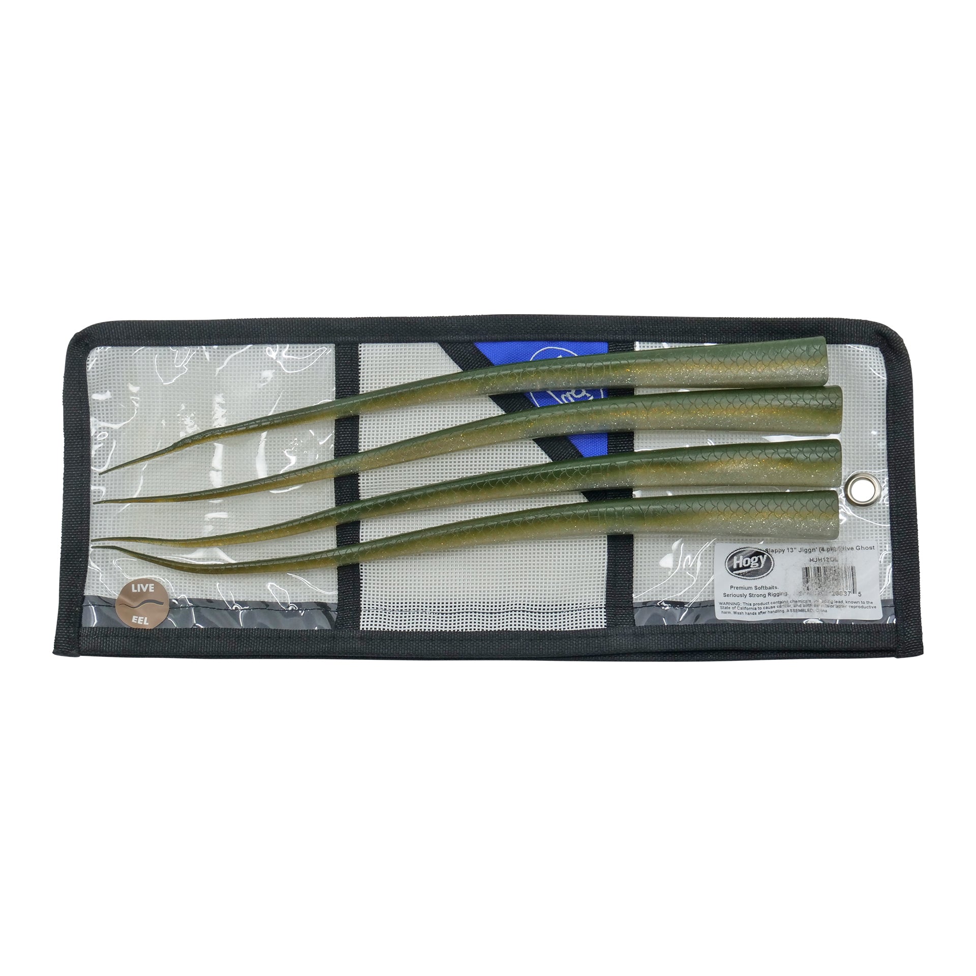 Protail Slappy Swim Eel 13" (4pack) + Mesh Storage Bag