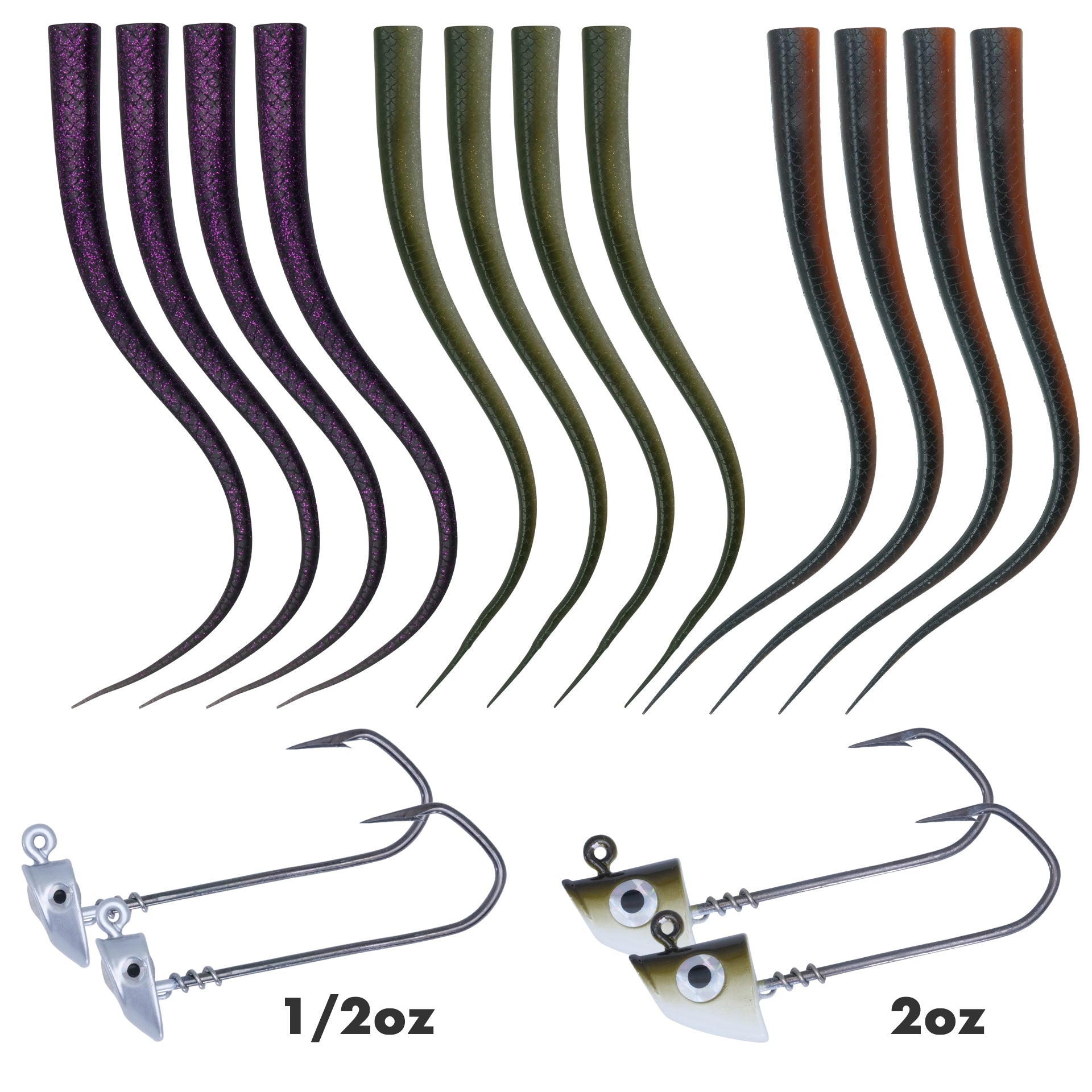 Inshore: 13inch Protail Swim-Eel Bundle (16pc)