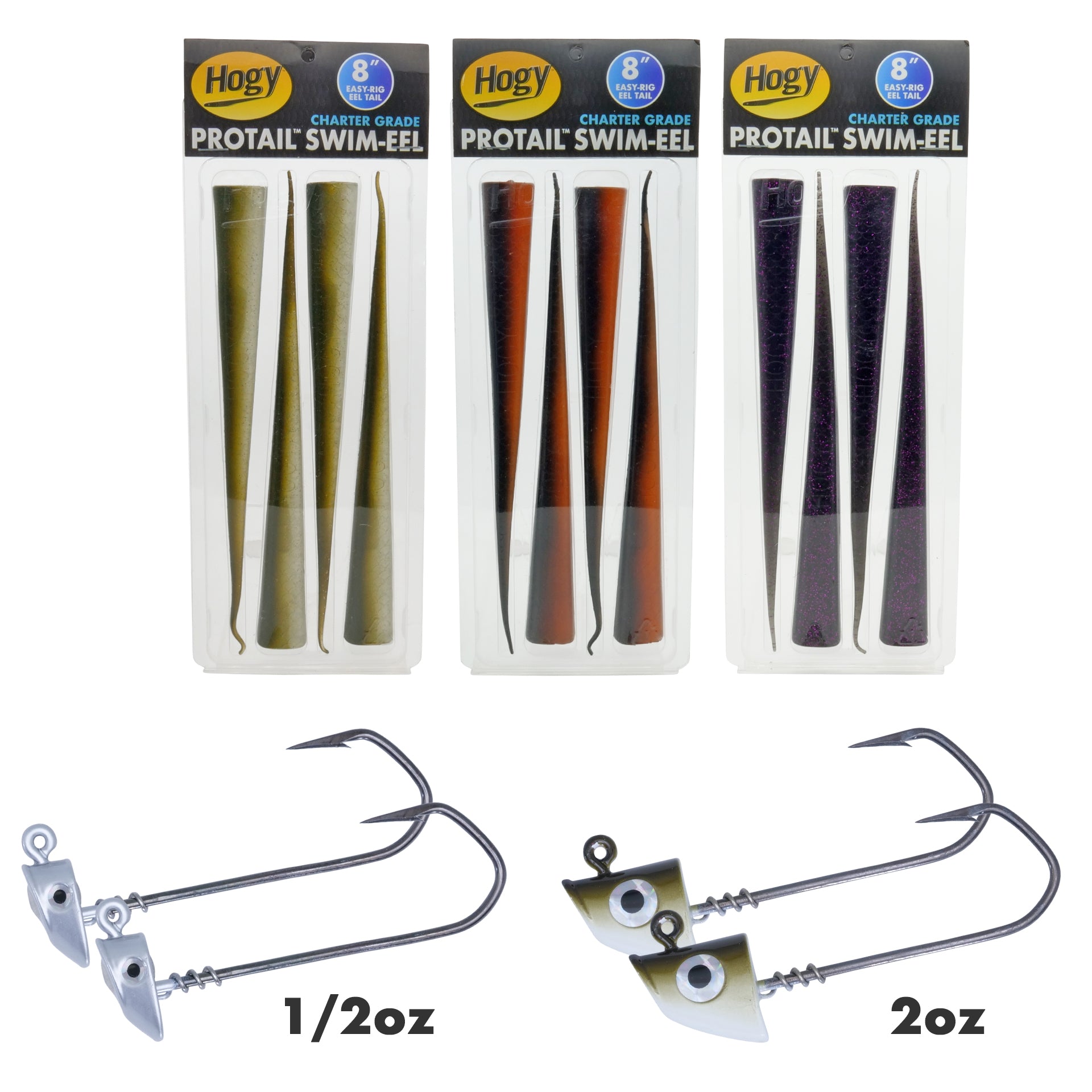 Inshore: 8inch Protail Swim-Eel Inshore Bundle (16pc)