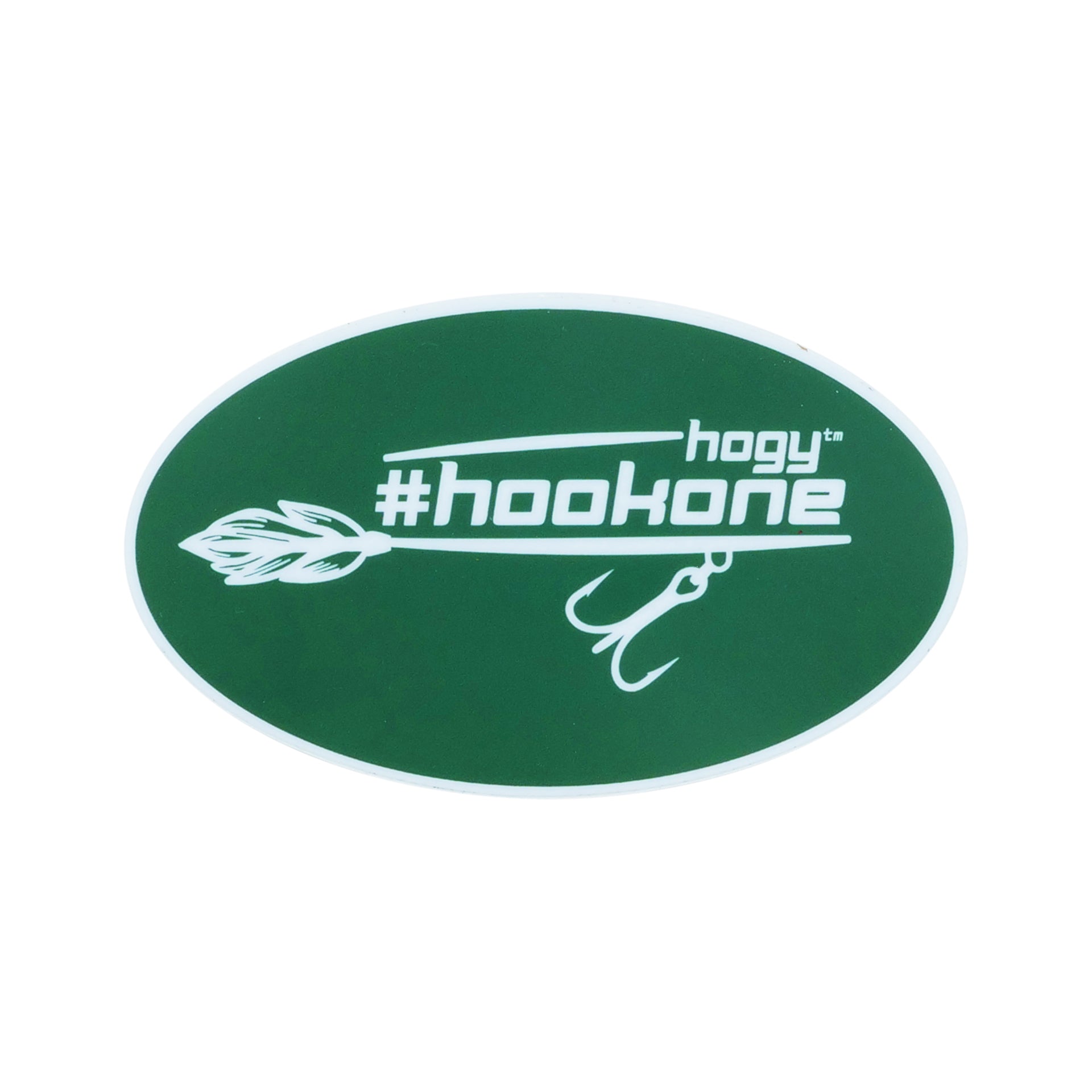 6inch Hook One Sticker Green