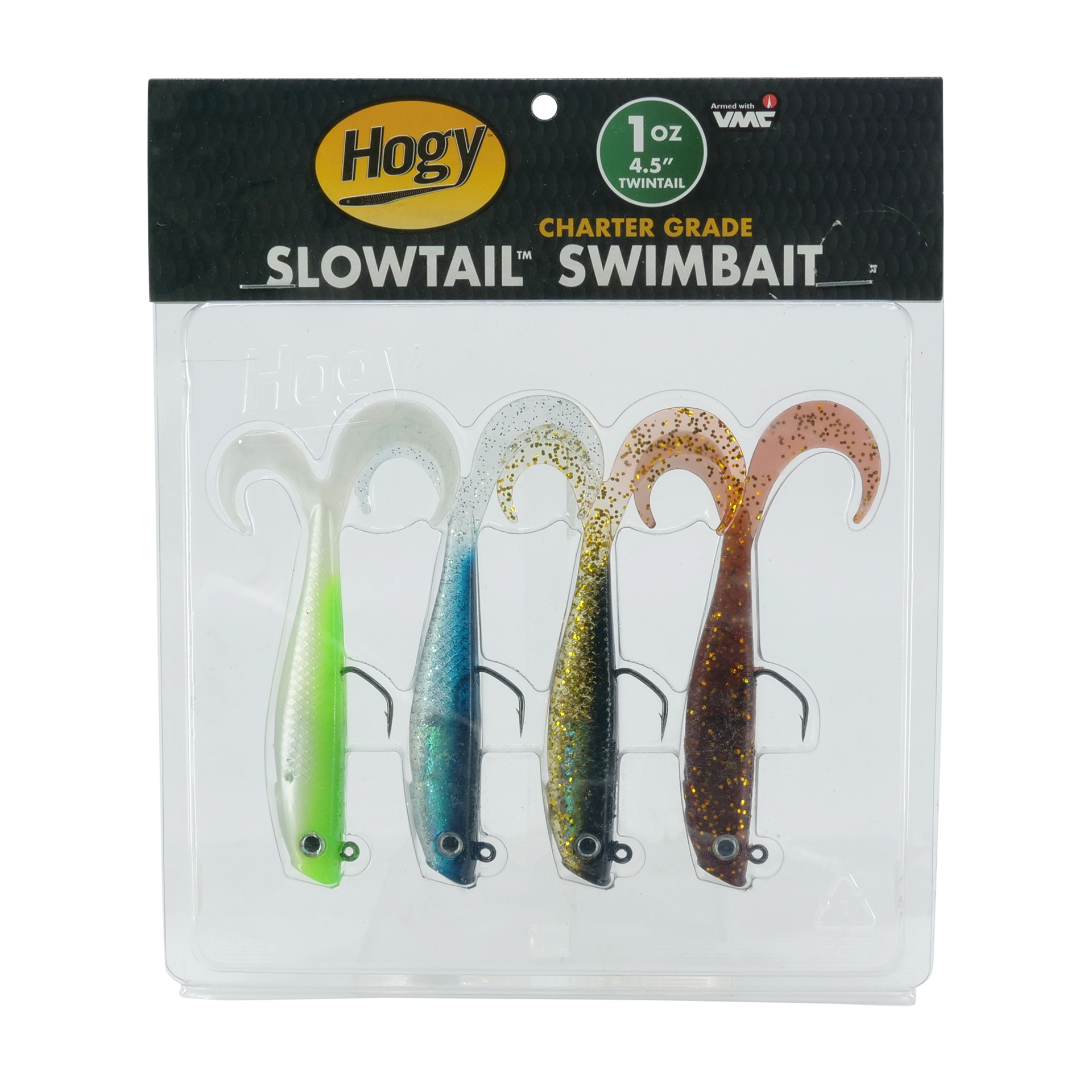 Slowtail Twin Tail Guide Pack: 4.5" 1oz (4pc)