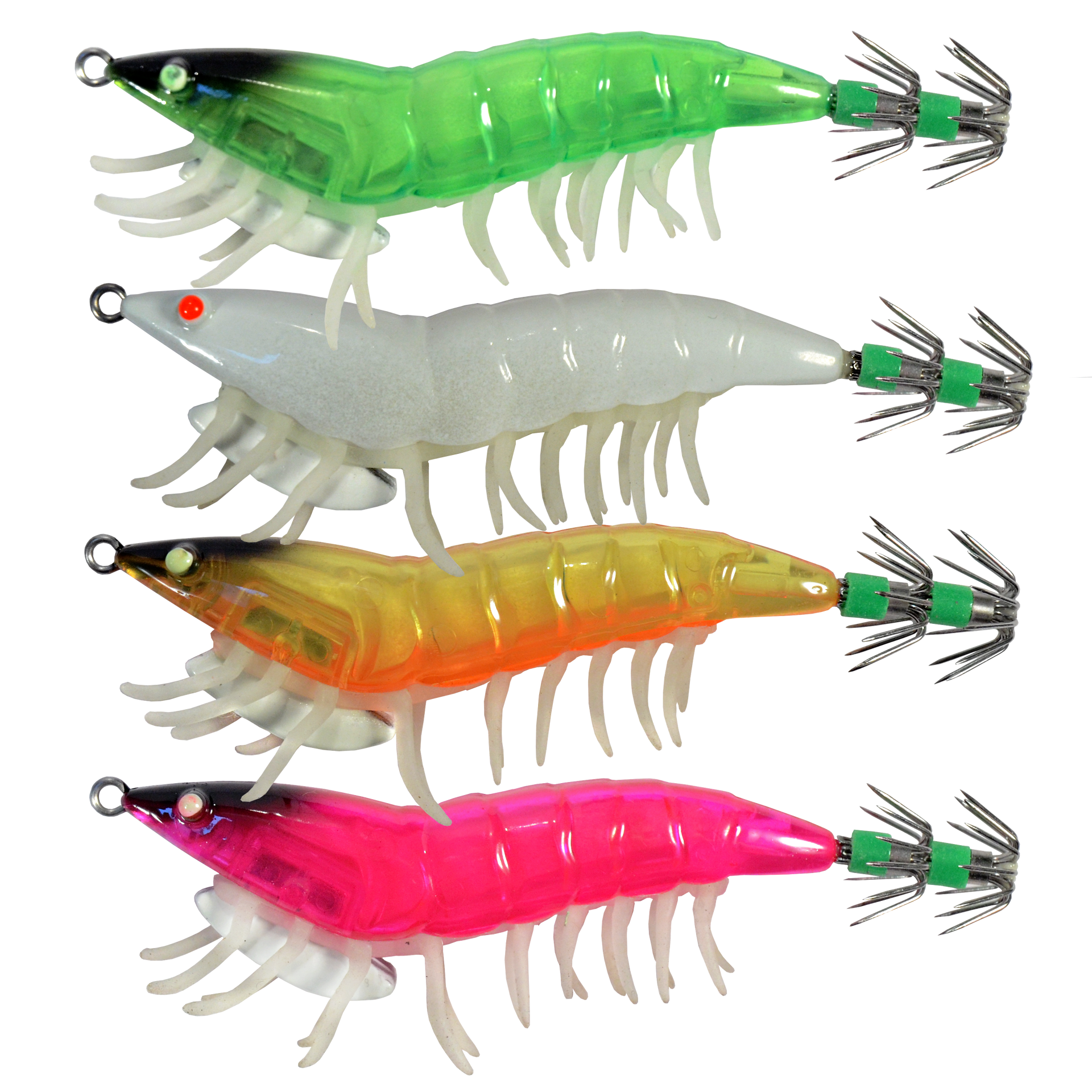 4" (.6oz) Charter Grade Squid Jig Bundle (4pc)