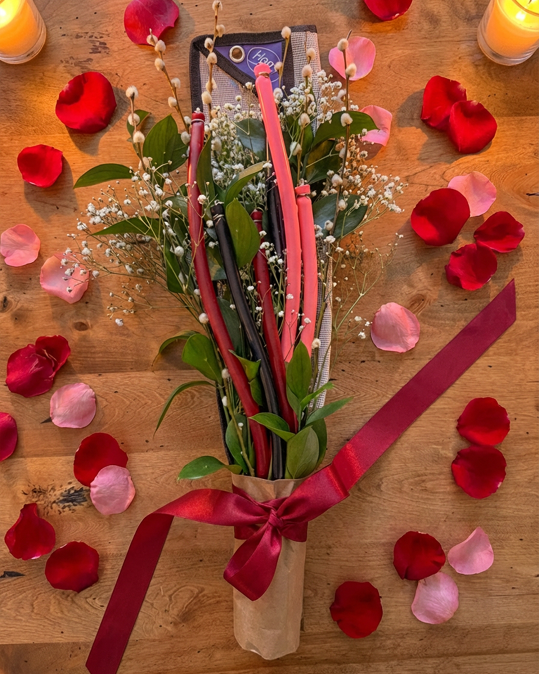 Capt. Mike's Perfect Tube Valentine's Day Bouquet (7pc) *Flowers Not Included