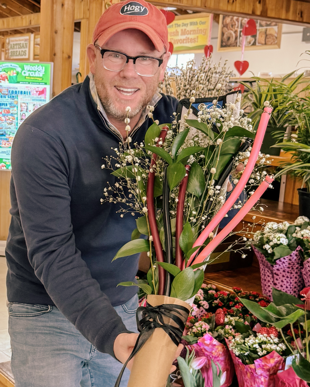 Capt. Mike's Perfect Tube Valentine's Day Bouquet (7pc) *Flowers Not Included