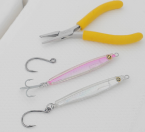 Q: Do I rig in-line hooks facing up or down on Epoxy Jigs and metals?