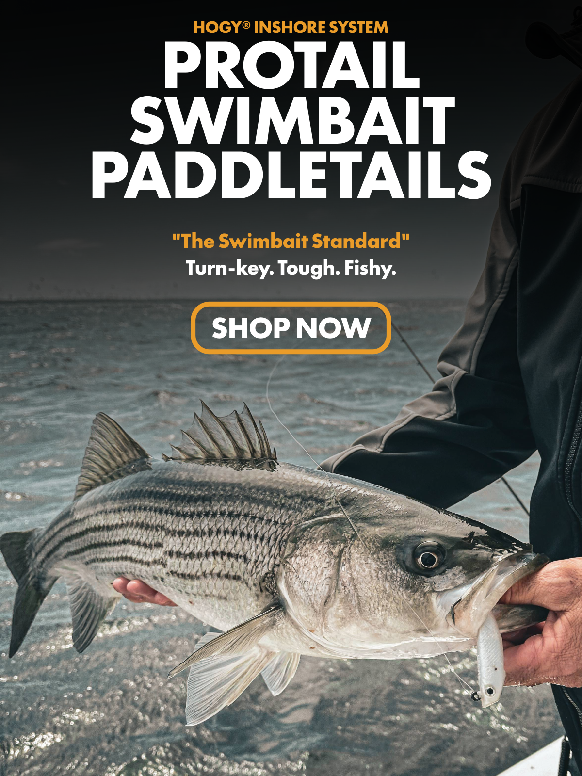 Hogy Protail Paddle Swimbait Fishing Lure