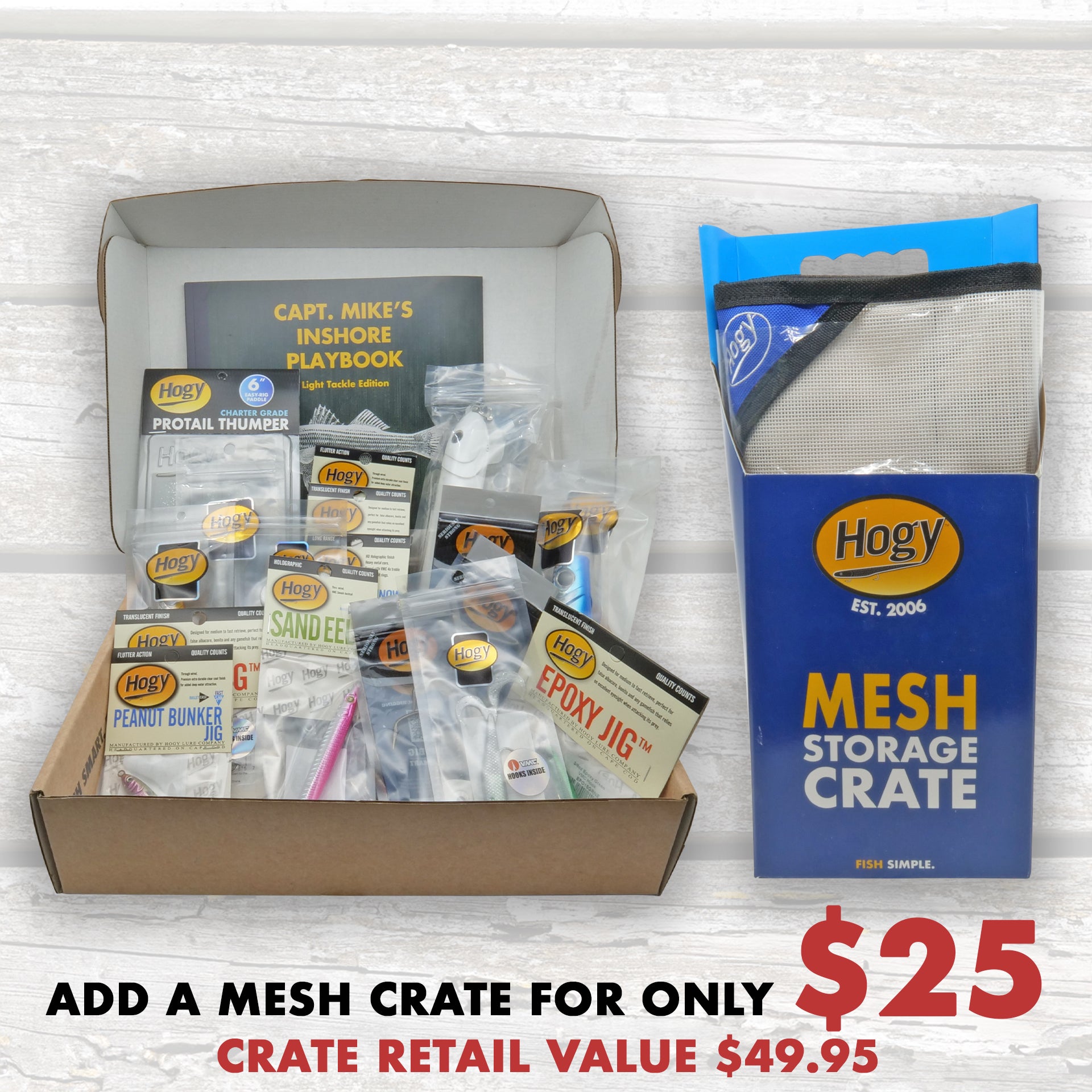 2024 Spring Inshore Mystery Box + Mesh Crate Storage - $345+ Value