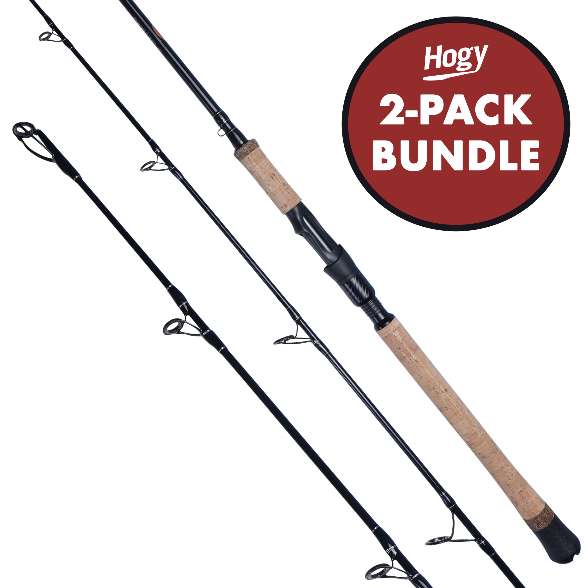 TWIN PACK Hybrid Inshore / Offshore Spinning Rod: Mod-Fast Action 7' MH (1oz - 4oz)