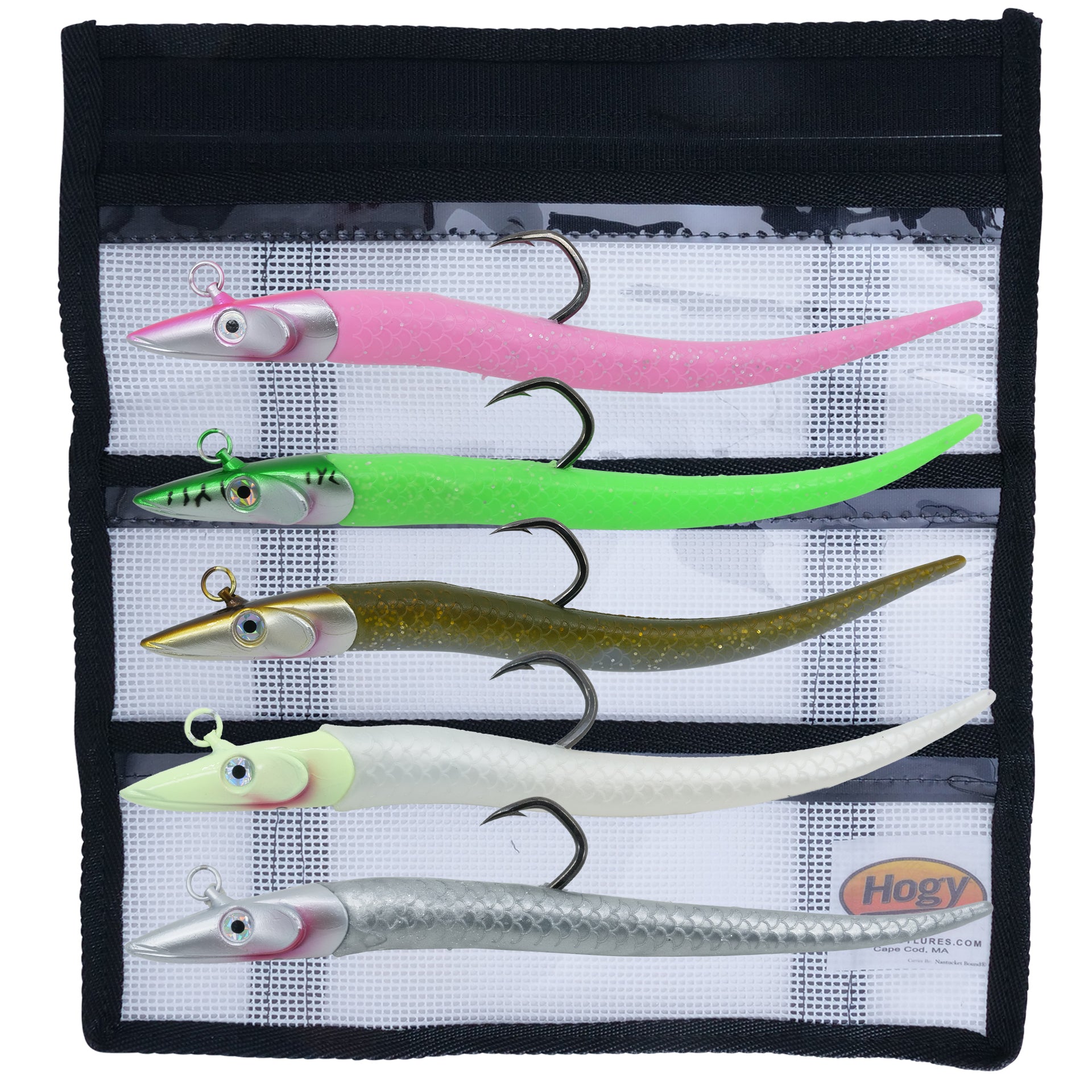 4oz Tuna Harness Jig Kit (5pc) + Large Mesh Jig Storage Bag