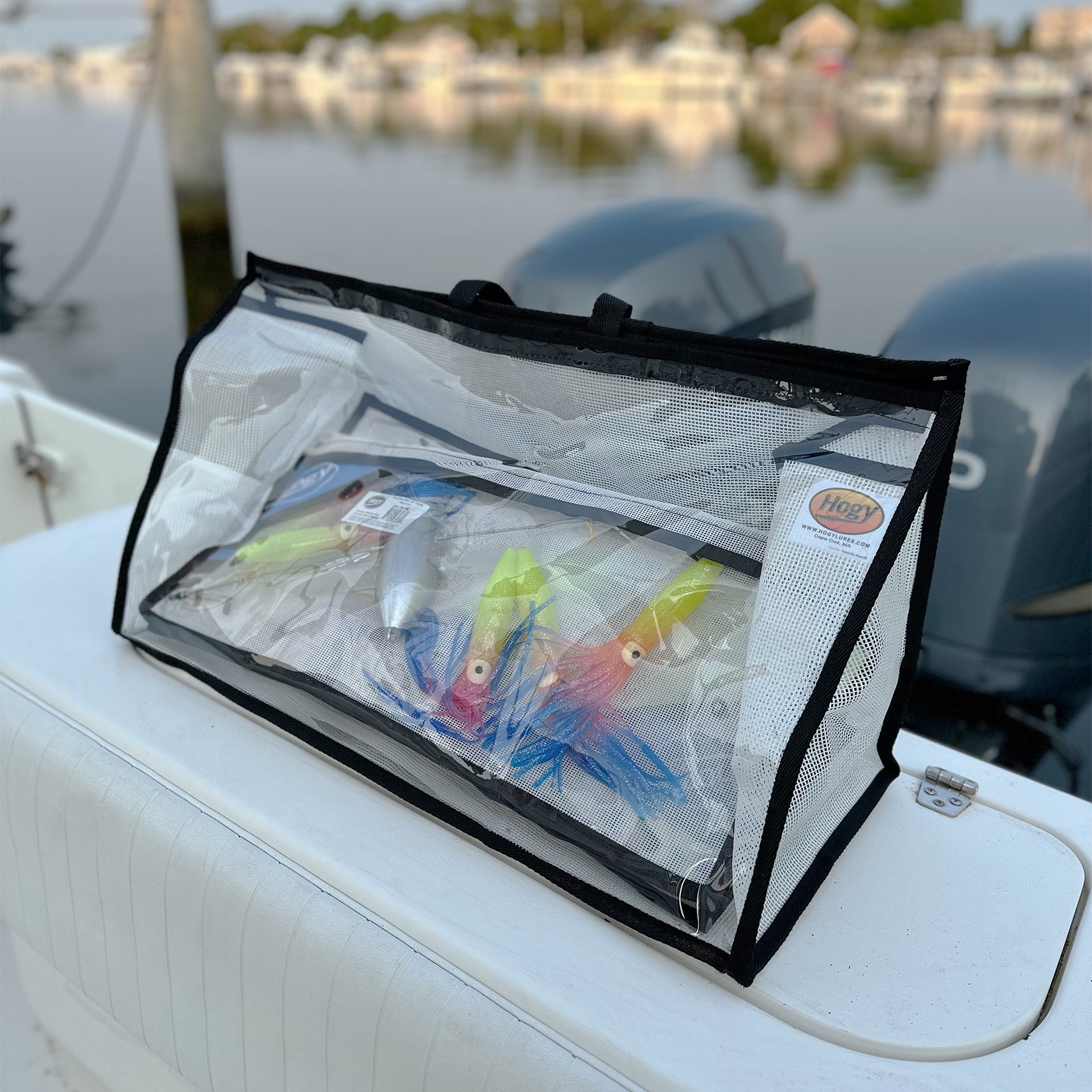 Capt. Mike's 4-Rod No Outrigger Tuna Spread Kit + Mesh Storage Bag