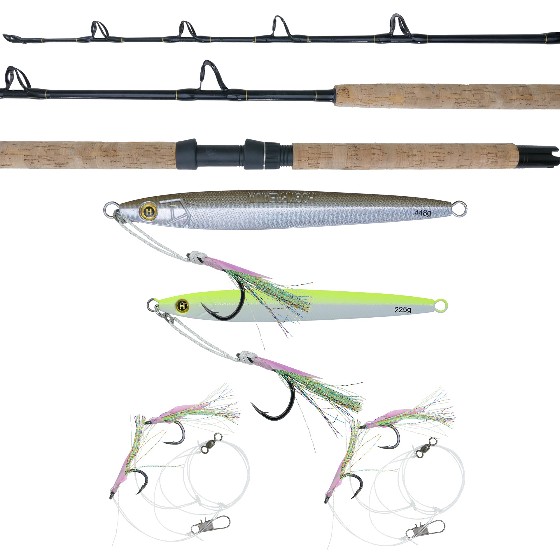 Offshore Groundfish Cod & Haddock Jigging System with Rod Bundle (5pc)