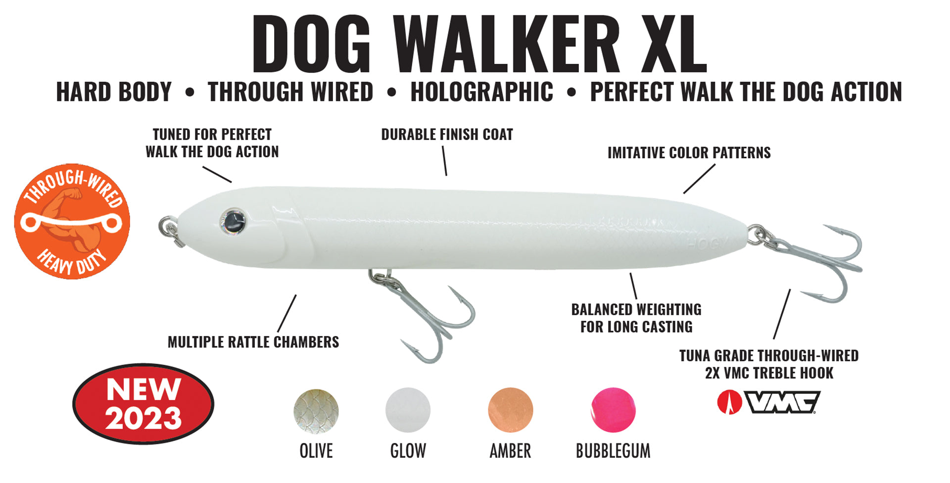 Charter Grade Dog Walker XL: 3.5oz - 8.25inch