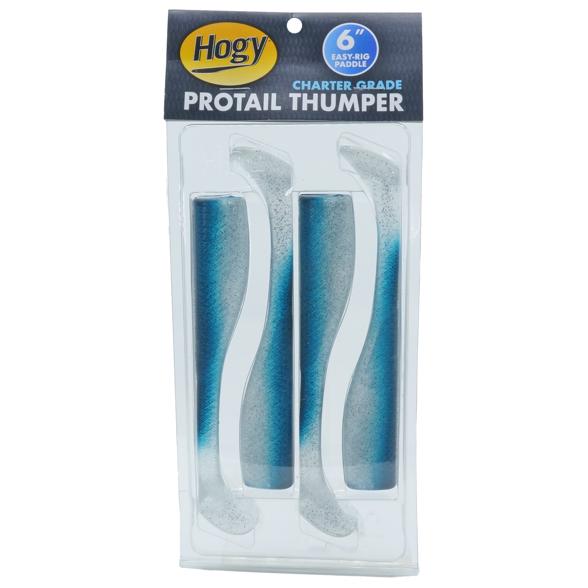 Hogy Protail Thumper Swimbait - 6in - Black Silver