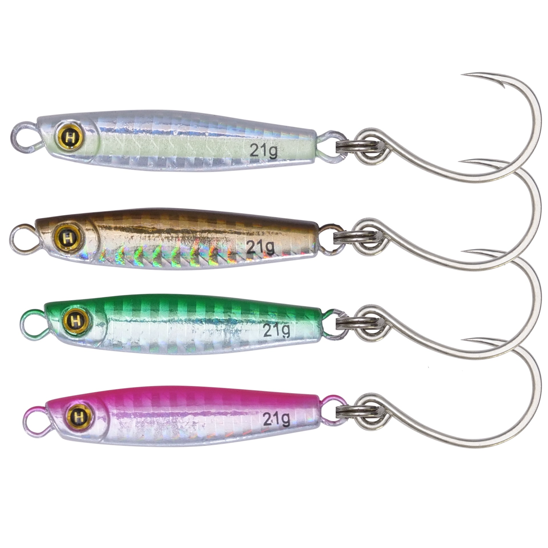 3/4oz (2") Heavy Minnow Jig Bundle (4pc)