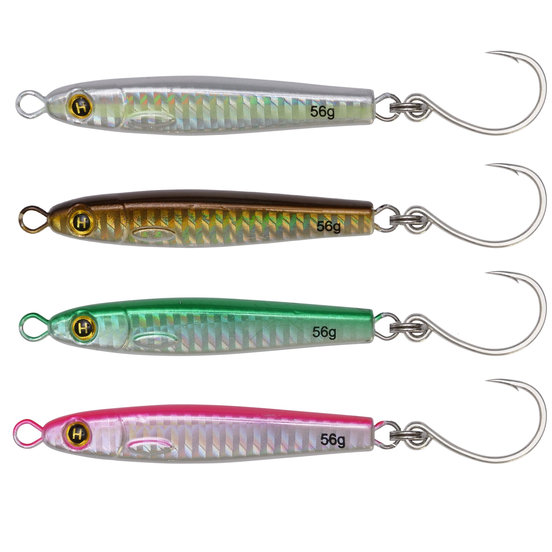 2oz (3") Heavy Minnow Jig Bundle (4pc)