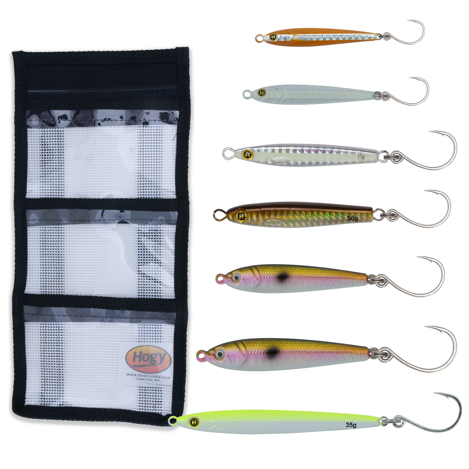 Micro Metal Bundle | Fall Albie & Bonito (7pc) + Small Mesh Jig Storage Bag