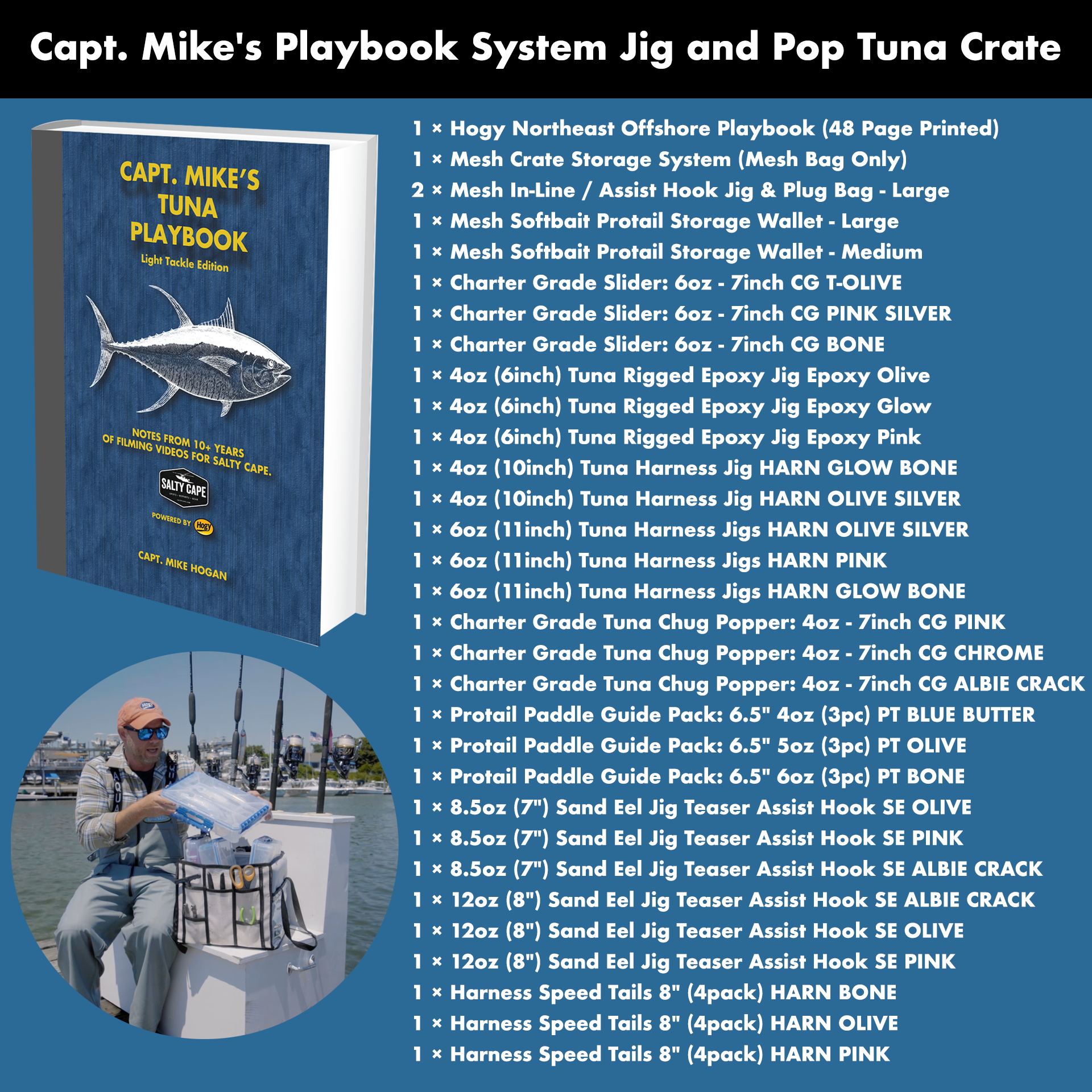 Capt. Mike's Playbook System Jig and Pop Tuna Crate