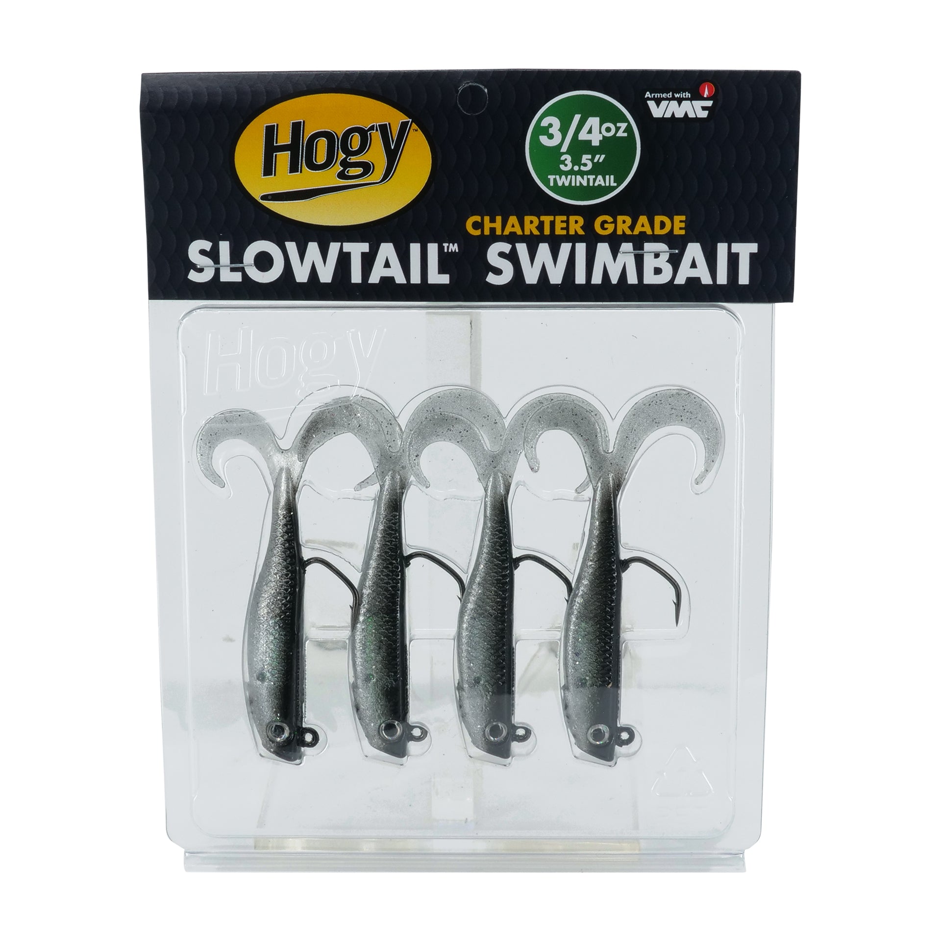 Slowtail Twin Tail Guide Pack: 3.5" 3/4oz (4pc)