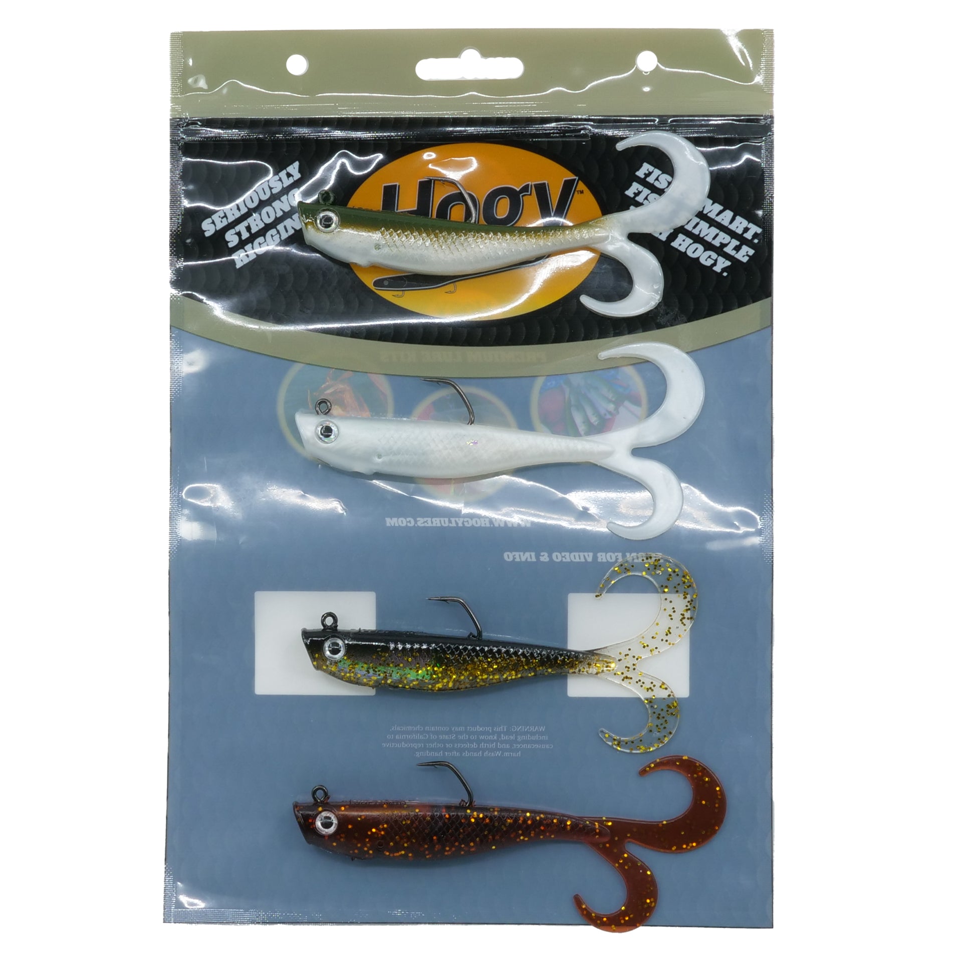 Hogy Slowtail Twin Tail Swimbait Lures – White Water Outfitters