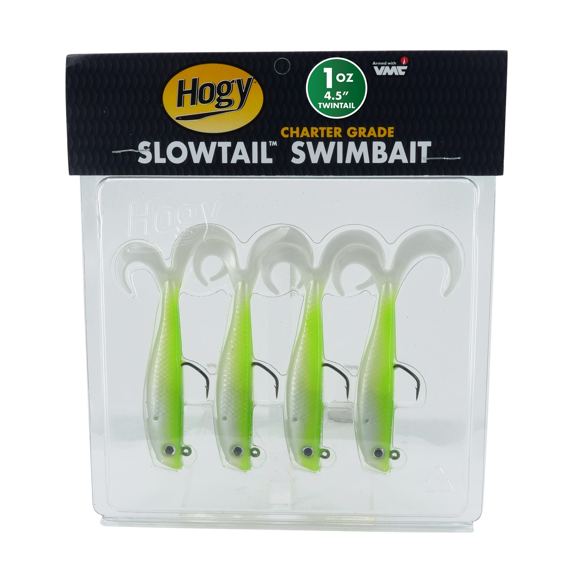 Slowtail Twin Tail Guide Pack: 4.5" 1oz (4pc)