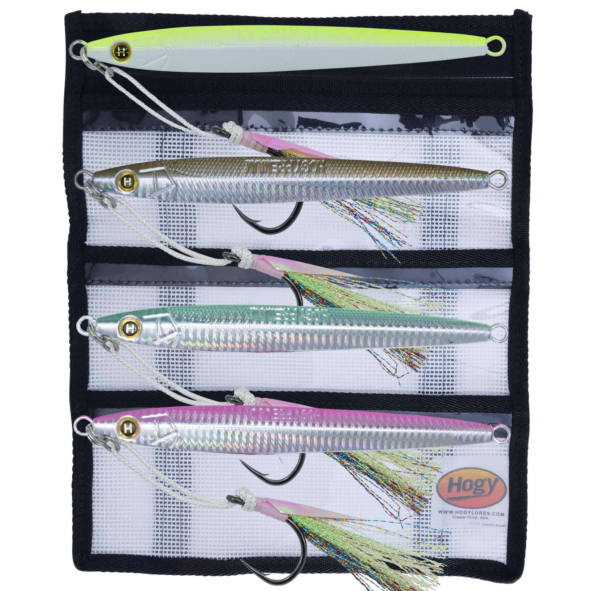 6.5oz (6") Sand Eel Jig Teaser Assist Hook Bundle (5pc)