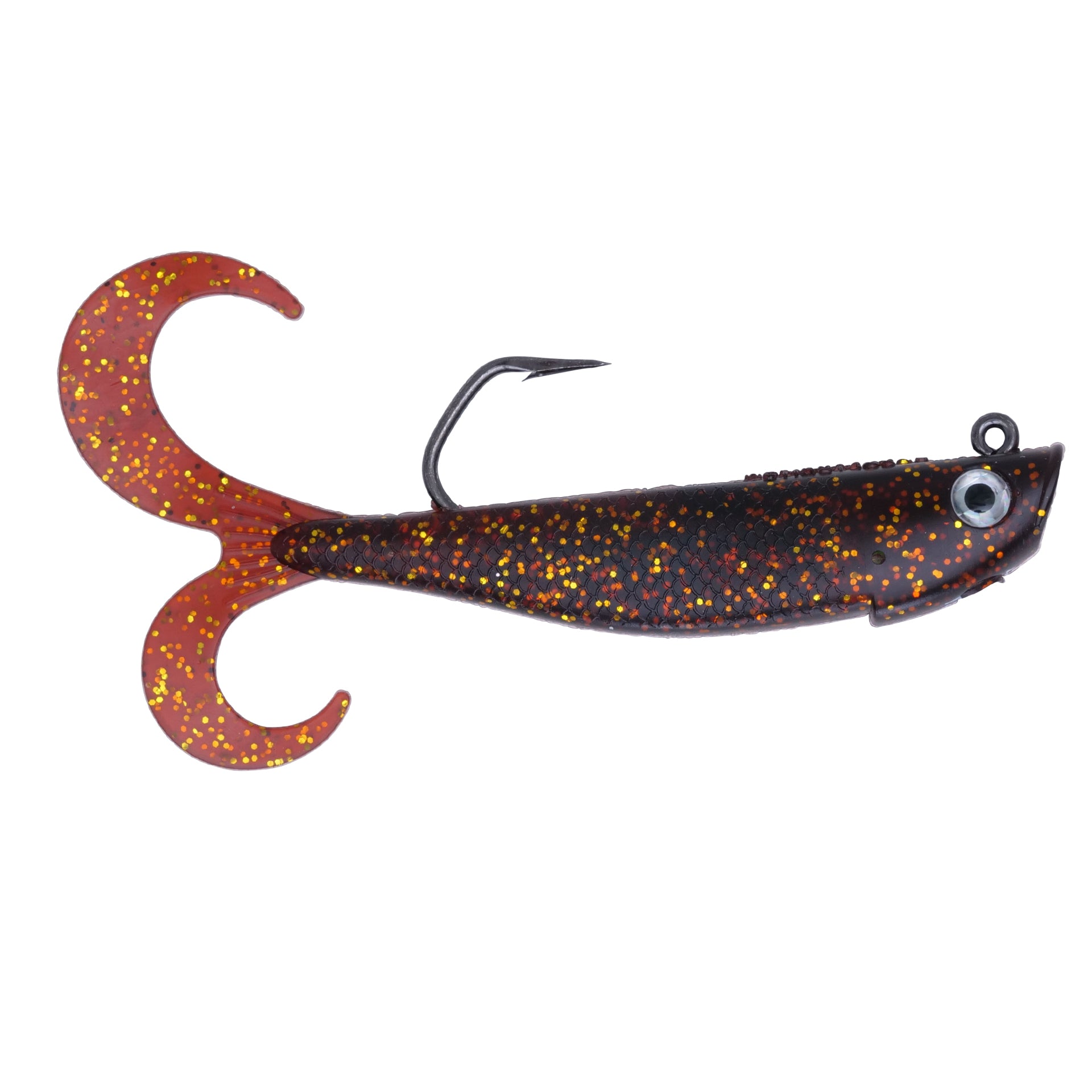 Hogy Lures Slowtail: 5.5 1.25oz Twin Tail PT Root Beer